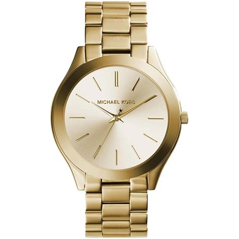 michael kors slim runway watch gold and silver|Michael Kors oversized runway watch.